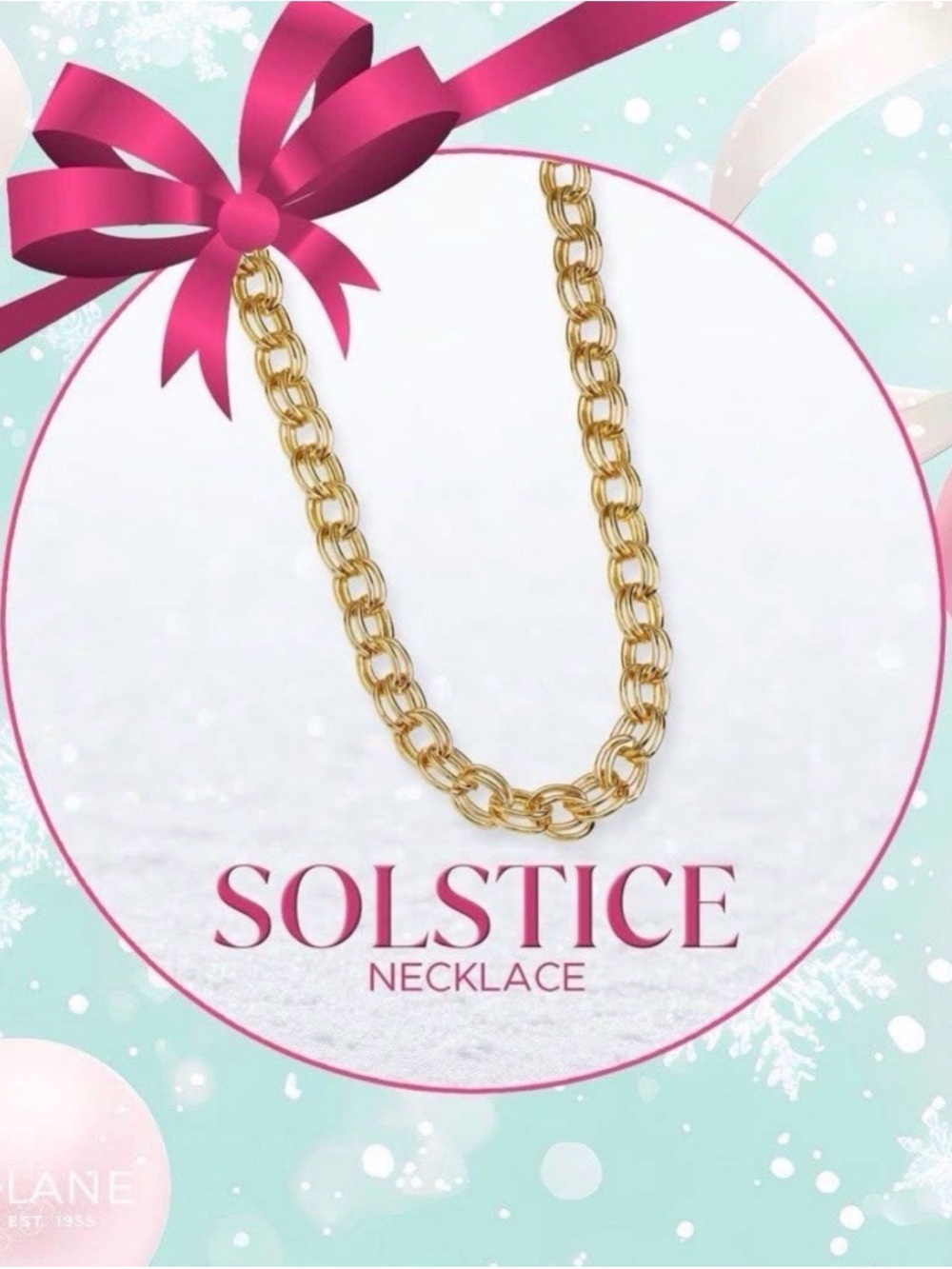 Solstice Park Lane Gold Link Chain Necklace